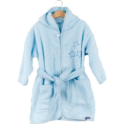 Kikko Dětský biobavlněný froté župan XKKO Organic Baby Blue Stars