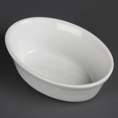 Olympia oválné mísy na koláč Whiteware 161mm 6 ks