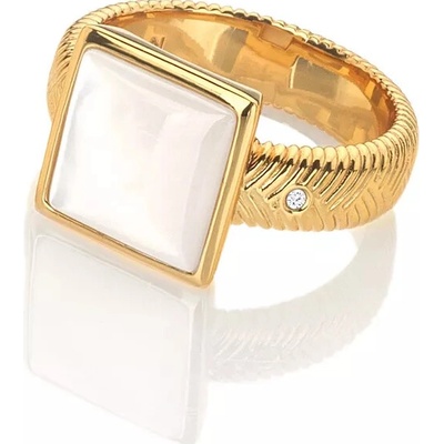 Hot Diamonds Stříbrný pozlacený prsten x Jac Jossa Soul DR247 o 51 b