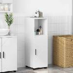 vidaXL Шкаф за баня Бяло 30 x 35 x 95 см Инженерна дървесина, Метал (883314)