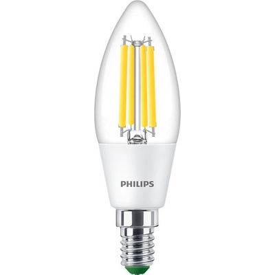 Philips LED žiarovka E14 B35 2,3W = 40W 485lm 4000K Neutrálne vlákno Ultra Efficient