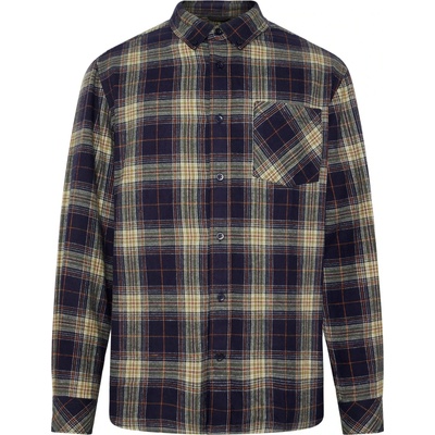 KnowledgeCotton Apparel Мъжка риза с копчета KnowledgeCotton Apparel Regular Fit Checkered Shirt - Blue Check - размер XXL (033-2928-0115)