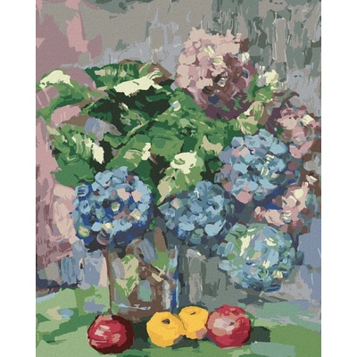 zuty ZutyMalování Podle ČíselKytice Hortenzií 40 x 50 Cm Plátno Rám