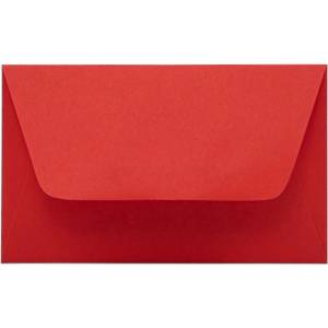 KASKAD Цветни пликове за визитни картички KASKAD enyvated 70x105mm 29 red 50 броя 00129 (00129)
