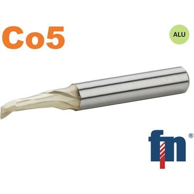 Fréza válcová čelní 3x10x60mm 1bř. HSSCo5 ZrN , 1 zub přes střed , typ W 100405.030 ZrN