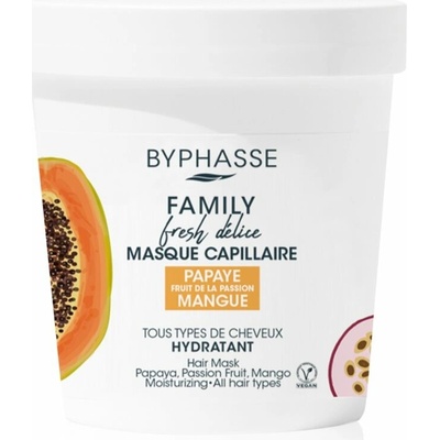 Byphasse Family Fresh Delice maska pre všetky typy vlasov papája a mučenka & mango 250 ml