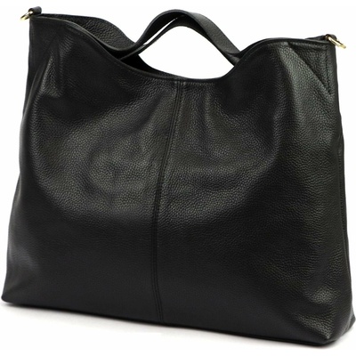 Luka dámska kožená shopper kabelka čierna A4 26-107 DOLLARO