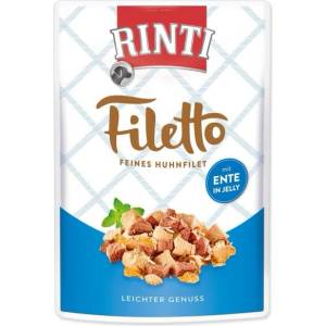 RINTI Пакетче Rinti Filetto Adult пиле и патица в желе 100g (394-95405)