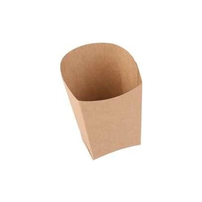 Fóliové sáčky KRAFT s tukovou bariérou 3,9 x 5,2 x 7,5 x 10 cm na hranolky