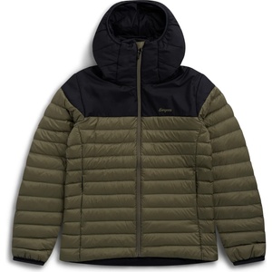 Bergans Мъжко пухено яке Bergans Lom Light Down Hood Jacket Down jacket - Green Mud/Dark Shadow Grey (004-7595-0311)