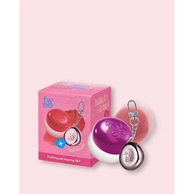 Fwee Krémový balzam na líčka a pery s príveskom Lip&Cheek Blurry Pudding Pot + Pendant Keyring No.Mv02 Hurt 5 g