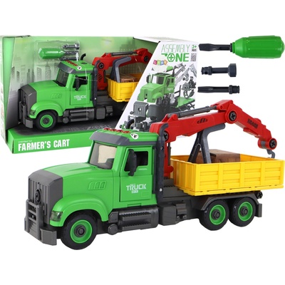 Lean Toys Autojeřáb pro otáčení a demontáž vozidel