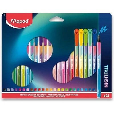 Maped Color'Peps Deco Nightfall 24 barev 844402