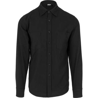 Urban Classics Риза черно, размер L