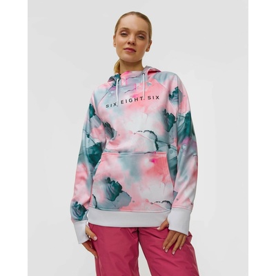 686 Wmns Bonded Flc Pullover Hoody Geranium Pink Ink