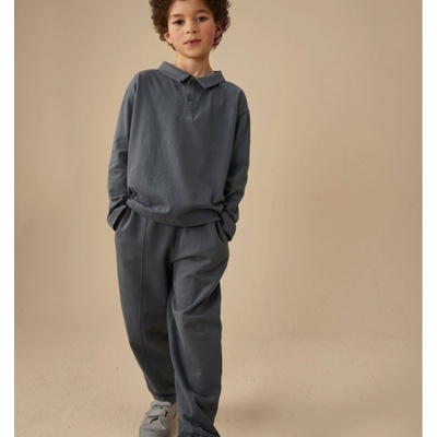 GRAY LABEL Tepláky GOTS Blue Grey