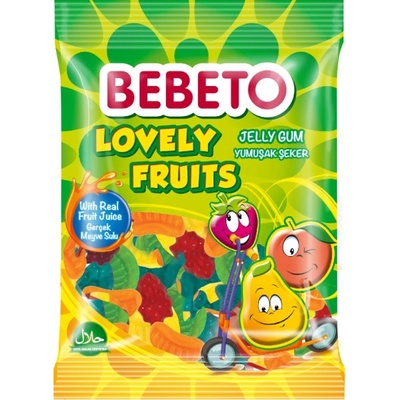 BEBETO LOVELY FRUITS želé směs ovoce 80 g