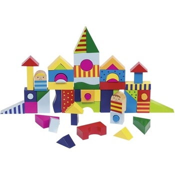 Goki Dřevěné stavební kostky Shalimar