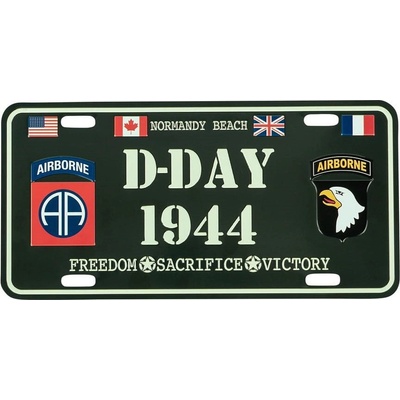 Cedule plechová D-DAY 1944 na auto