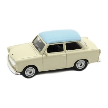 WELLY Auto retro model Trabant 7cm volný chod kov 3 barvy 1:60