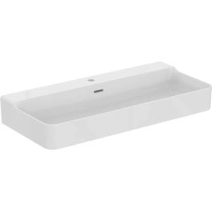 Ideal Standard Atelier Conca стенен умивалник 100 см, гланцово бял, с отвор за смесител и преливник (T383201)