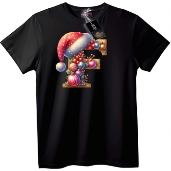 NOONEBRAND Коледна тениска с буква E - 2XL, White