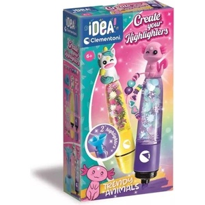 Clementoni Clementoni: Idea! Комплект за създаване на флумастери с фигурки аксолотъл и еднорог (18167)