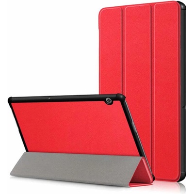 SES 2v1 Smart flip cover zadný plastový ochranný kryt Huawei MatePad MRX-W09 červený 11674