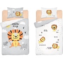 Detexpol obliečky Lvíček sivé 100 x 135 cm 40 x 60 cm