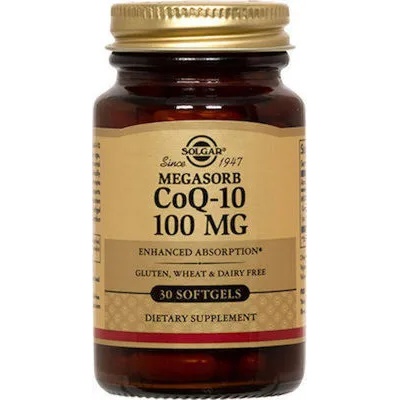 Solgar Хранителна добавка Коензим Q10 - 100 mg , Solgar Coenzyme Q-10 100mg, softgels 30s