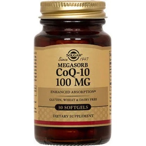Solgar Хранителна добавка Коензим Q10 - 100 mg , Solgar Coenzyme Q-10 100mg, softgels 30s