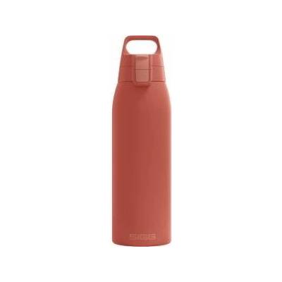 SIGG - Insulated drinking bottle - Thermos bottle Shield Therm One Eco Red carbonated drinks - Leak-proof - Dishwasher safe - BPA-free - 90% recycled stainless steel - Rust red - 1L - 6021.80