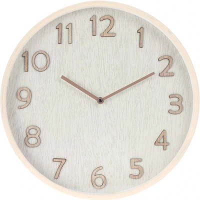 Home Styling Collection Nástenné hodiny v neutrálnych farbách, priemer 38 cm