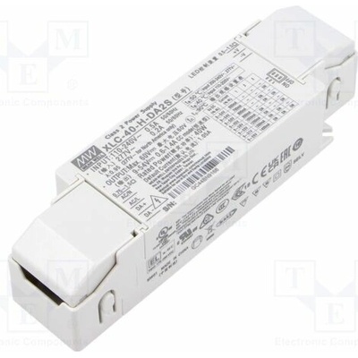 MEAN WELL XLC-40-H-DA2S Napájecí zdroj: spínaný; LED; 40W; 9÷54VDC; 600mA÷1,4A; 100÷305VAC