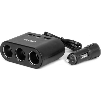 AMiO - Predlžovacia zásuvka 2x USB-A 1x USB-C 12/24V 120W 70cm 04361