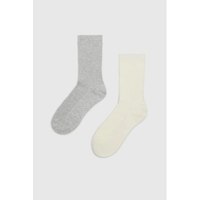 Moodo 2 броя памучни чорапи Moodo Moodo | Byal | ЖЕНИ | 37-40