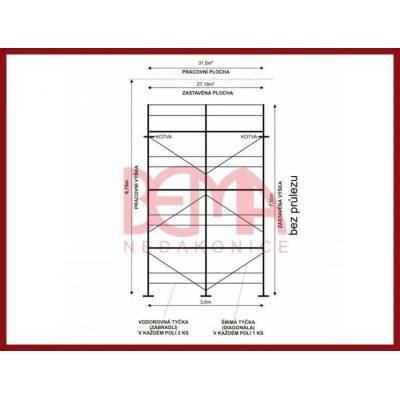 Comipont Kostka lešení 31,5 m²