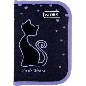 Kite Ученически несесер правоъгълен Kite 621 Catsline