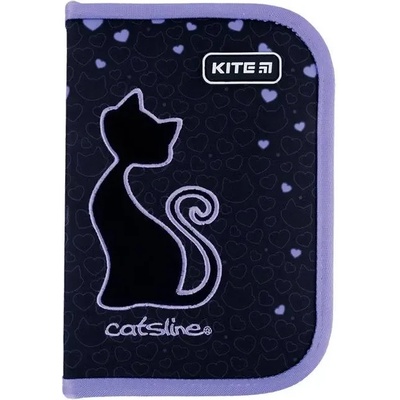 Kite Ученически несесер правоъгълен Kite 621 Catsline