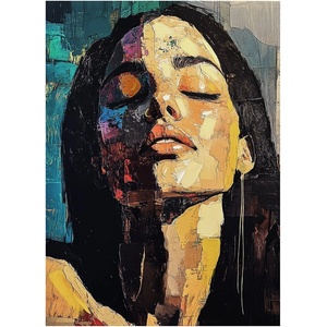 Styler Картина с ръчно изрисувани елементи 70x100 cm Vivian - Styler (CA-15816)