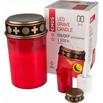 Emos DCCV20 LED hřbitovní svíčka červená