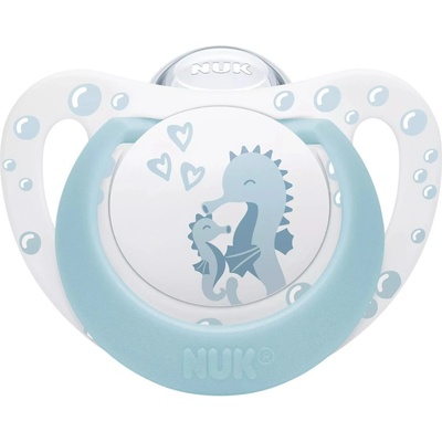 Nuk Силиконова залъгалка NUK First Choice - 0-6 м, водно конче (10175383)