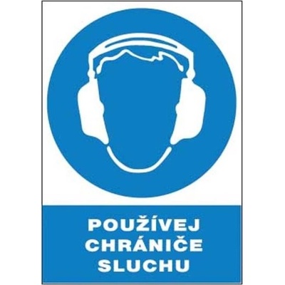ČERVA Tabulka bezpečnostní - Používej chrániče sluchu 9903004499999