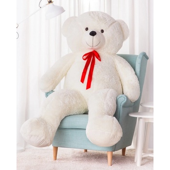 Majlo Toys medveď Hugo XXL biely 190 cm