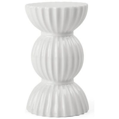 Svícen Tura Candle holder White 12,5 cm Lyngby Porcelaen