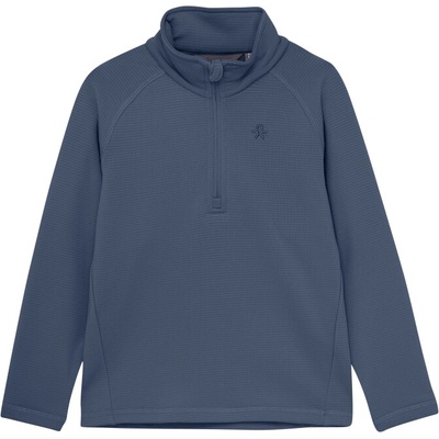 Color Kids Fleece Pulli Stretch-7150-Vintage Indigo modrá