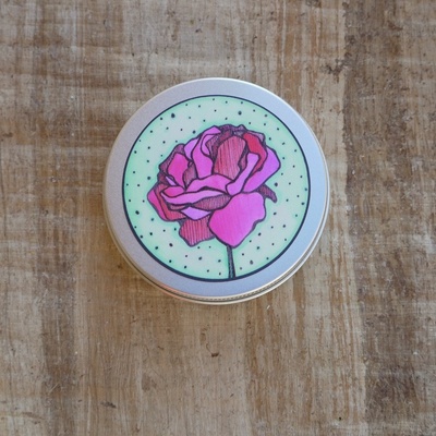 Ponio Přenoska plechová vyšší Růže