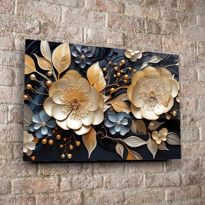 Art gift Стъклено АРТ пано - Златна хармония