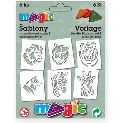 Primo Magic Papírové šablony sada Z Hlavy zvířat
