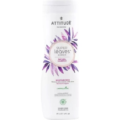 ATTITUDE Super Leaves Хидратиращ шампоан с киноа и жожоба, 473 ml